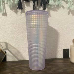 Starbucks 2022 Spring Iridescent Unicorn Grid Cold Cup Venti